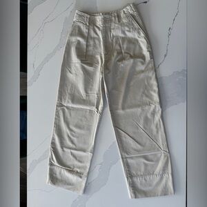 Wide leg Uniqlo cotton trousers - size 25